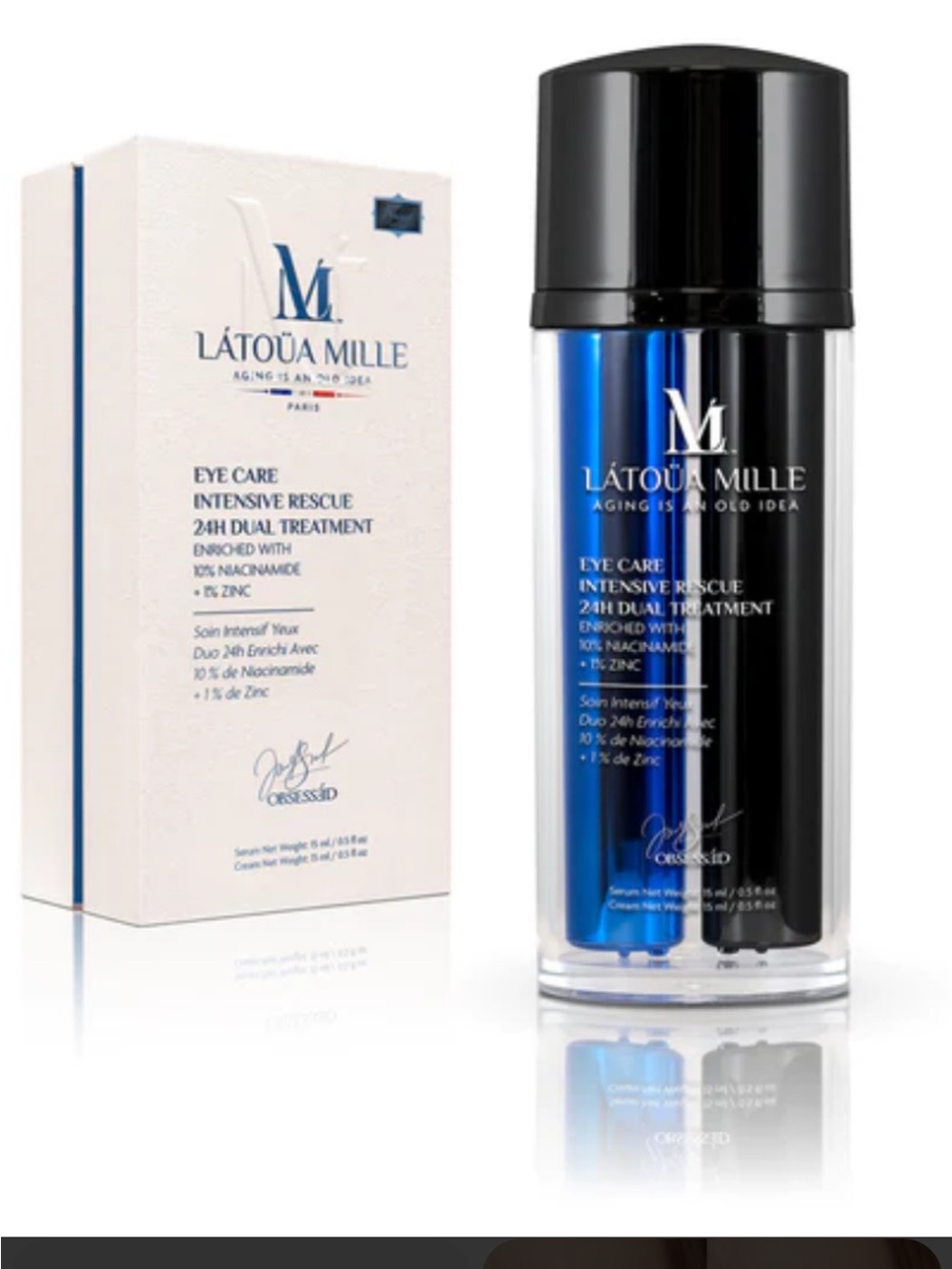 L'ATOUA MILLE Eye Care Intensive Rescue 24H dual treatment